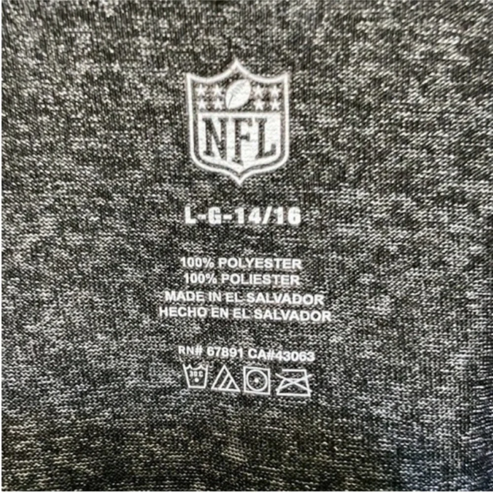 NFL Washington Redskins Equipment Short Leave Shirt Kids size 14/16 Soft Tagless